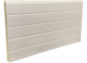 Panneau sectionnelle en acier 40 mm aspect stucco 4 rainures