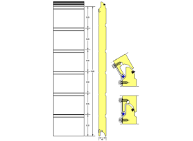 Schéma d'un panneau sectionnelle