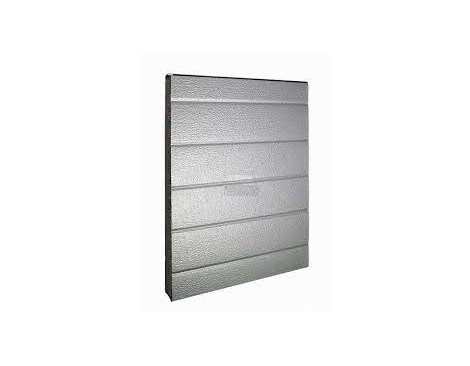 Panneau sectionnelle traditionnel en aluminium - Stucco 4 rainures